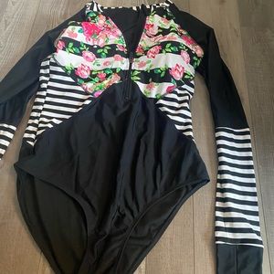Womens swimsuit and jumper